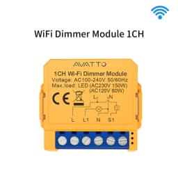 AVATTO WiFi/ZigBee Smart Dimmer Switch Module 1/2 Gang Dimmer Light Switch Module APP Remote Control For Tuya Alexa Google Home