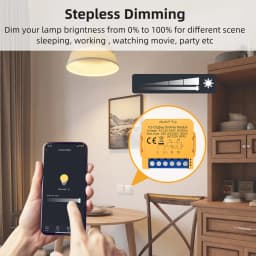 AVATTO WiFi/ZigBee Smart Dimmer Switch Module 1/2 Gang Dimmer Light Switch Module APP Remote Control For Tuya Alexa Google Home
