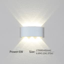 6W LED Wall Light Outdoor Waterproof Garden Fence Indoor Fashion Wall Lamp For Bedroom Bedside Living Room Stairs