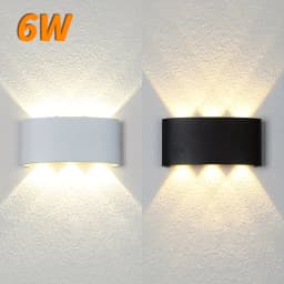 6W LED Wall Light Outdoor Waterproof Garden Fence Indoor Fashion Wall Lamp For Bedroom Bedside Living Room Stairs
