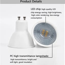 1-10PCS GU10 LED Lamp Spotlight Bulb AC220V LED bulb 3/6/9/12W Indoor Lighting Bulb Easy To Install Suitable For Kitchen Living