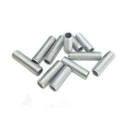 Lamp Tooth Tube Metal M10 Hollow Threaded Tube Galvanized Led Lamp Head Link Fixed Base Support Rod Lighting Accessories Screws