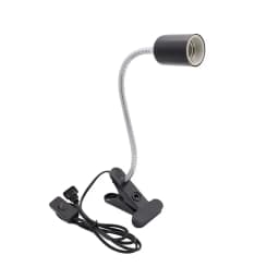 E27 360℃ Revolving Light Stand With 1.8m US EU Power Cord LED Lamp Holder UVA Heat Lamp Clip For Reptile Pet Turtle Back Light