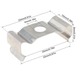 50pcs T5 Clips Holder Bracket for Lamp Socket / Ceiling Lamp / Light Fixture Accessories for Home Electric Appliance Tools