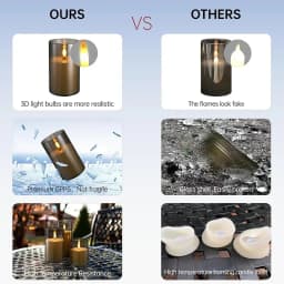 Led Electronic Candles Light Flameless Remote Timer Flickering Lamp Clear Acrylic Glass Battery Powered Wedding Party Christmas