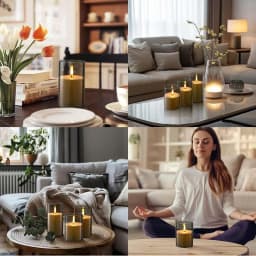 Led Electronic Candles Light Flameless Remote Timer Flickering Lamp Clear Acrylic Glass Battery Powered Wedding Party Christmas