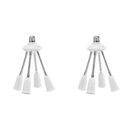 Universal E27 Lamp Base 85-285V Adjustable Tube LED Light Bulb Extension Lamp Holder 2/3/4/5Head Adapter Conversion Socket