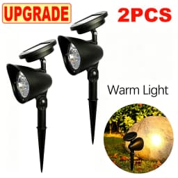 9/4 LED Solar LED Light Spotlights Outdoor IP65 Waterproof Lights Brightness Adjustable for Garden Backyard Driveway Patio Decor