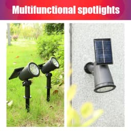 9/4 LED Solar LED Light Spotlights Outdoor IP65 Waterproof Lights Brightness Adjustable for Garden Backyard Driveway Patio Decor