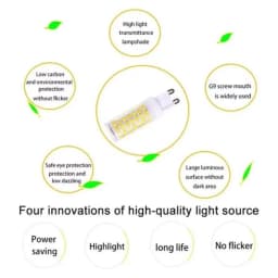 10PCS 7W 5W 3W Brightest G9 LED Lamp AC220V Ceramic SMD2835 LED Bulb Warm/Cool White Spotlight Replace Halogen Light Wholesale