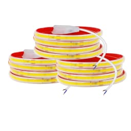 AC 230V COB Strip 240LEDs/M IP65 Waterproof Tape Adhesive With 2Pin Wire Cable 220V Cold Natural Warm White 10CM Can Be Cut