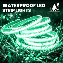 AC 230V COB Strip 240LEDs/M IP65 Waterproof Tape Adhesive With 2Pin Wire Cable 220V Cold Natural Warm White 10CM Can Be Cut