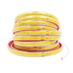 AC 230V COB Strip 240LEDs/M IP65 Waterproof Tape Adhesive With 2Pin Wire Cable 220V Cold Natural Warm White 10CM Can Be Cut