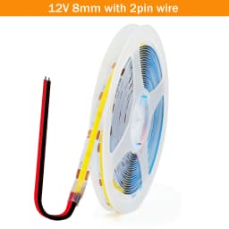 DC5V USB COB LED Strip 3mm 5mm 8mm Width 12V 320LEDs Flexible LED Strip Light with Adhesive High Density Linear Lighting