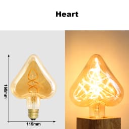 Retro Edison E27 E14 LED Light Bulb 220V Diamond Love ST64 A60 G80 G95 G125 T185 Vintage Glass Bulb Lamp For Home Decor Lighting