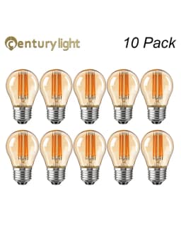 Vintage G45 Edison Led Light Bulb E27 4W 6W Filament Ball Lamp Warm White 2700K Amber Glass Dimmable Mini Globe Bulb For Pendant