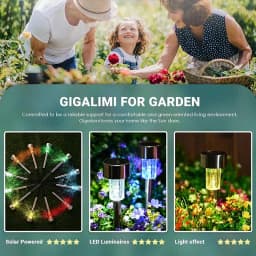 10Pack Solar Outdoor Lights Garden Lantern Solar Powered Lamp Waterproof Landscape Lighting Pathway Yard Lawn Garden Decoration