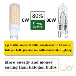 10Pcs G9 LED Corn Wick Bulbs 9W 15W 20W 25W 136 LEDs Ceramic Material No Flicker 110-220V Insertion Height Lighting Bulb