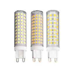 10Pcs G9 LED Corn Wick Bulbs 9W 15W 20W 25W 136 LEDs Ceramic Material No Flicker 110-220V Insertion Height Lighting Bulb