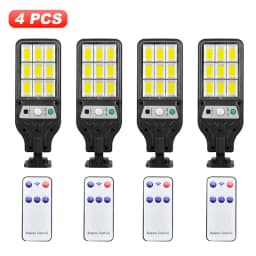 Powerful LED Solar Outdoor Led Courtyard Wall Lamp 3 Modes Human Body Induction Garden Terrace Garage Door Street Lighting