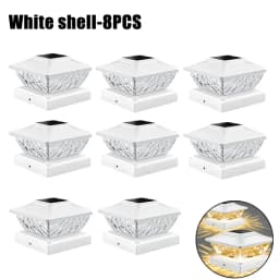 Outdoor Waterproof Villa Gate Fence Light Solar Light Outdoor Villa Column Lamp Fence Gate Pillar Head Led Lamp For House Garden