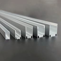 Waterproof LED Aluminum Profile Fixing Channel For Outdoor Neon Silicone Tube Strip Light Holder Recessed Linear Mounted Bracket