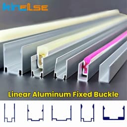 Waterproof LED Aluminum Profile Fixing Channel For Outdoor Neon Silicone Tube Strip Light Holder Recessed Linear Mounted Bracket