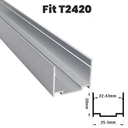 Waterproof LED Aluminum Profile Fixing Channel For Outdoor Neon Silicone Tube Strip Light Holder Recessed Linear Mounted Bracket