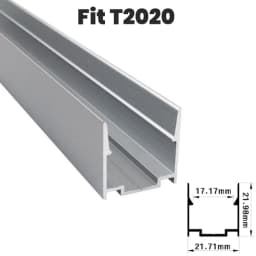 Waterproof LED Aluminum Profile Fixing Channel For Outdoor Neon Silicone Tube Strip Light Holder Recessed Linear Mounted Bracket