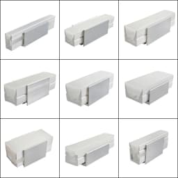 Waterproof LED Aluminum Profile Fixing Channel For Outdoor Neon Silicone Tube Strip Light Holder Recessed Linear Mounted Bracket