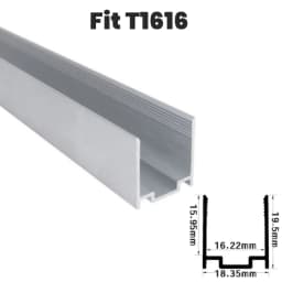 Waterproof LED Aluminum Profile Fixing Channel For Outdoor Neon Silicone Tube Strip Light Holder Recessed Linear Mounted Bracket