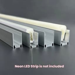Waterproof LED Aluminum Profile Fixing Channel For Outdoor Neon Silicone Tube Strip Light Holder Recessed Linear Mounted Bracket