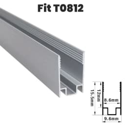Waterproof LED Aluminum Profile Fixing Channel For Outdoor Neon Silicone Tube Strip Light Holder Recessed Linear Mounted Bracket
