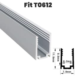 Waterproof LED Aluminum Profile Fixing Channel For Outdoor Neon Silicone Tube Strip Light Holder Recessed Linear Mounted Bracket