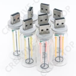 USB Touch Control LED Night Light Atmosphere Light Edison Bulb Incandescent Lamp LED Filament Light Bulb Bedroom Decoration DIY