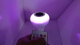 3PCS AC 85-265V E27 LED12W Light Bulb RGB Multi-colour Change Bluetooth Speaker Music Playback Function Bedroom Party Decoration
