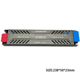 DC12V 24V LED Power Supply 60W 100W 200W 300W 400W Ultra Thin AC 100-265V Transformer LED Driver for COB 5050 LED Strip Lighting