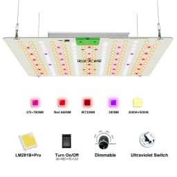 85W 180W LM281B+ PRO LED Grow Light Full Spectrum Phyto Lamp Quantum LED Grow Lamp For Greenhouse Hydroponic Plant Growth Light