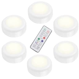 Remote Control Cabinet Lights Battery Powered Night Light Dimmable Warm/White Light Kitchen Lights Closet Aisle Stairs Lighting