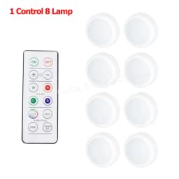Remote Control Cabinet Lights Battery Powered Night Light Dimmable Warm/White Light Kitchen Lights Closet Aisle Stairs Lighting