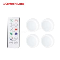Remote Control Cabinet Lights Battery Powered Night Light Dimmable Warm/White Light Kitchen Lights Closet Aisle Stairs Lighting