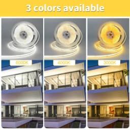 1M 2M 3M 5M 10M COB LED Strip Lights 12V 24V 320LEDs/M High Brightness Flexible LED Bar Tape Ribbon Linear Dimmable Room Decor