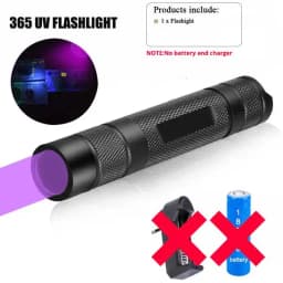 2024 New 80W 365nm UV Flashlight USB Rechargeable UV Light Powerful Black Light Flashlight for Pet Urine Detection, Resin Curing