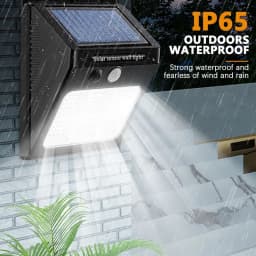 Modern LED Solar Wall Lamp Outdoor PIR Motion Sensors Waterproof Light Courtyard Decoration Lightsporch Garden Fence Path Lights