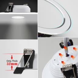 10pcs Spotlights LED Ceiling Downlight AC 220V 18W 15W 12W 9W 7W Recessed Round Lamp Spot LED Dowm Light Hidden Indoor Lighting