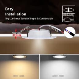 10pcs Spotlights LED Ceiling Downlight AC 220V 18W 15W 12W 9W 7W Recessed Round Lamp Spot LED Dowm Light Hidden Indoor Lighting