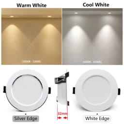 10pcs Spotlights LED Ceiling Downlight AC 220V 18W 15W 12W 9W 7W Recessed Round Lamp Spot LED Dowm Light Hidden Indoor Lighting
