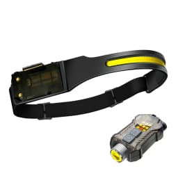 COB LED Headlamp Induction Head Lamp Built-in Battery USB Rechargeable Head Flashlight Outdoor Camping Fishing Sensor Headlight