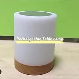 Touch Bedside Table Lamp RGB USB Rechargeable Night Light NightStand Desk Lamp Bedroom Decoration Kids Gift Dining Table Light