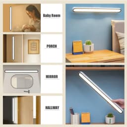 Remote Desk Lamp 48cm 30cm Magnetic Hanging Night Light USB Rechargeable Table Lamp LED Reading Light ForCabinet Bedside Mirror